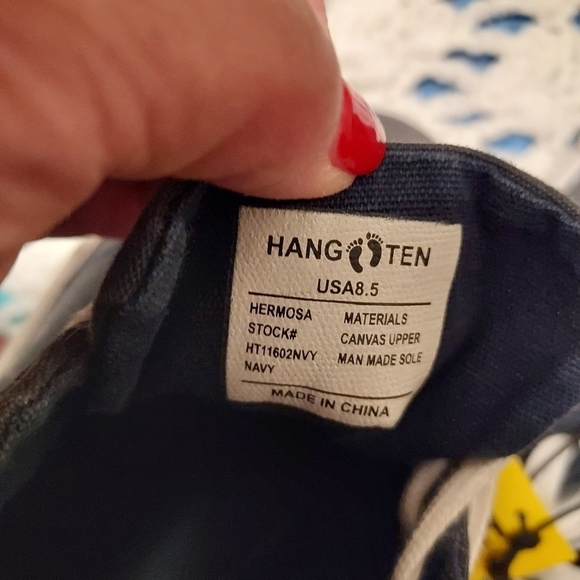 Hang Ten men 81/2 NWT HERMOSA navy shoes - Picture 10 of 10
